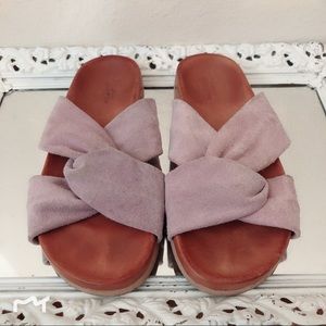 Urban Outfitters Suede Slides
